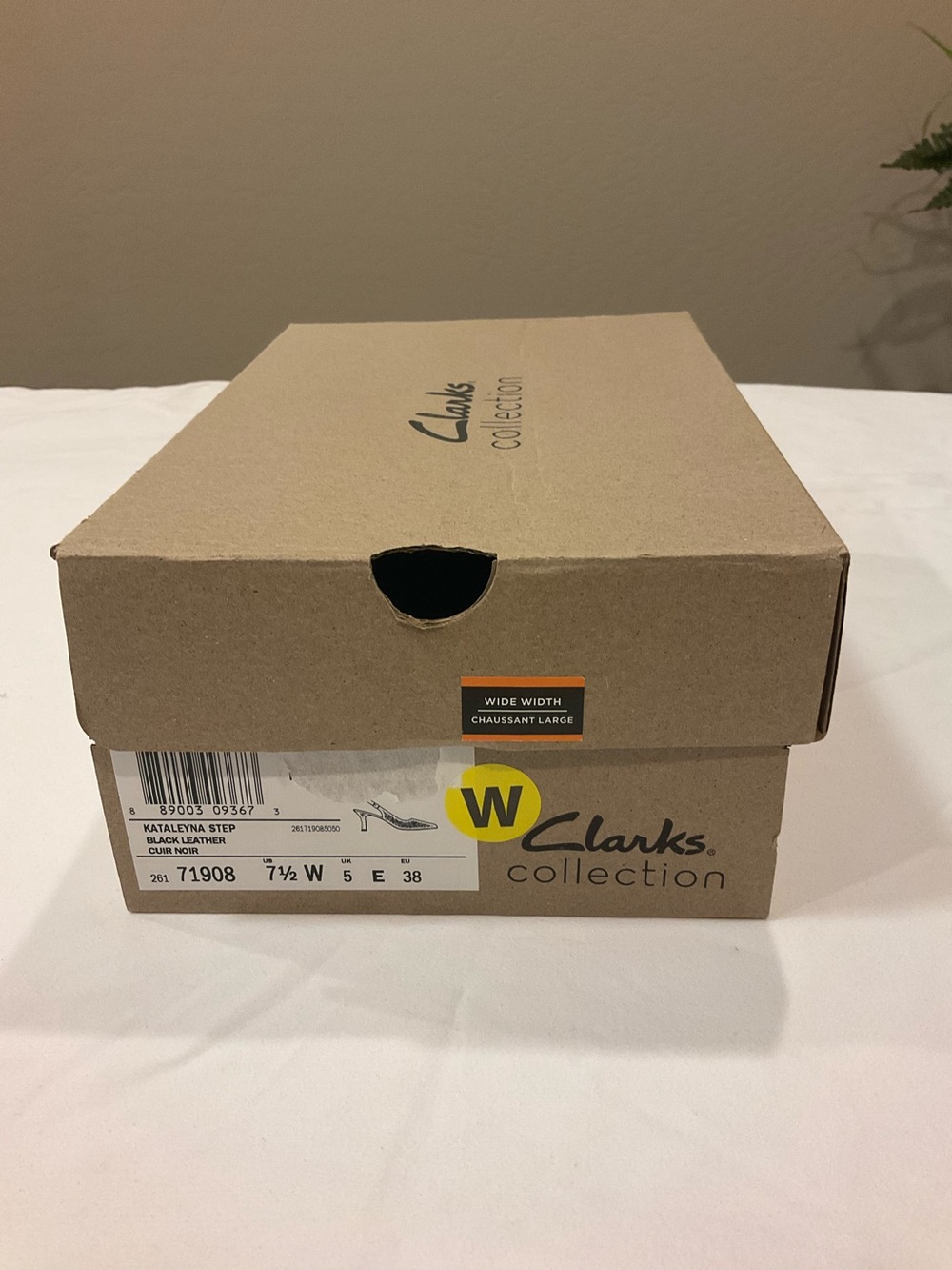 Clarks Collection Cardboard Shoe Box in Brown